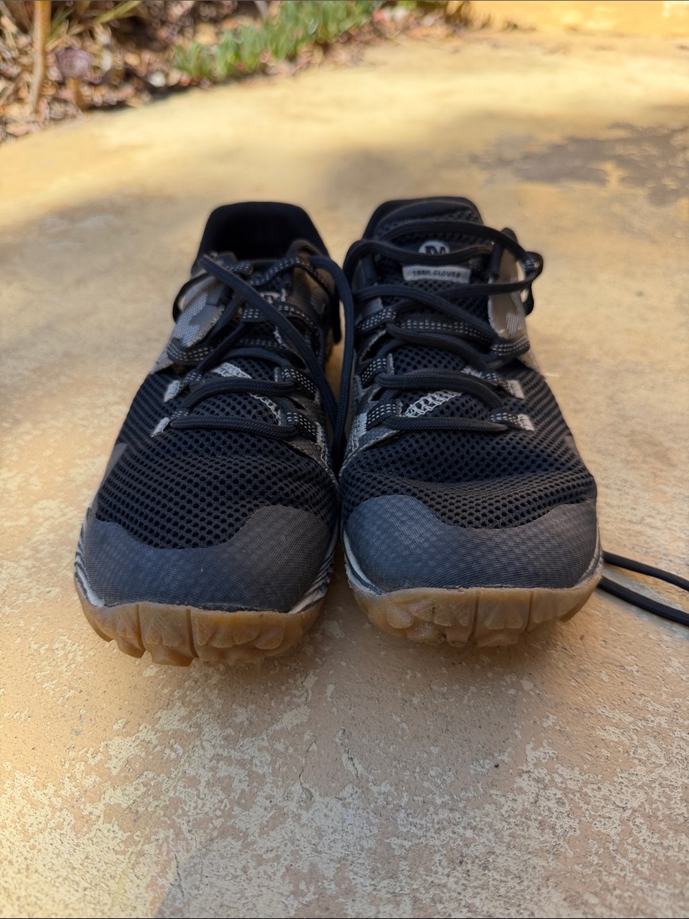 Merrell Women's Black Mesh Athletic Sneakers with Gum Outsole